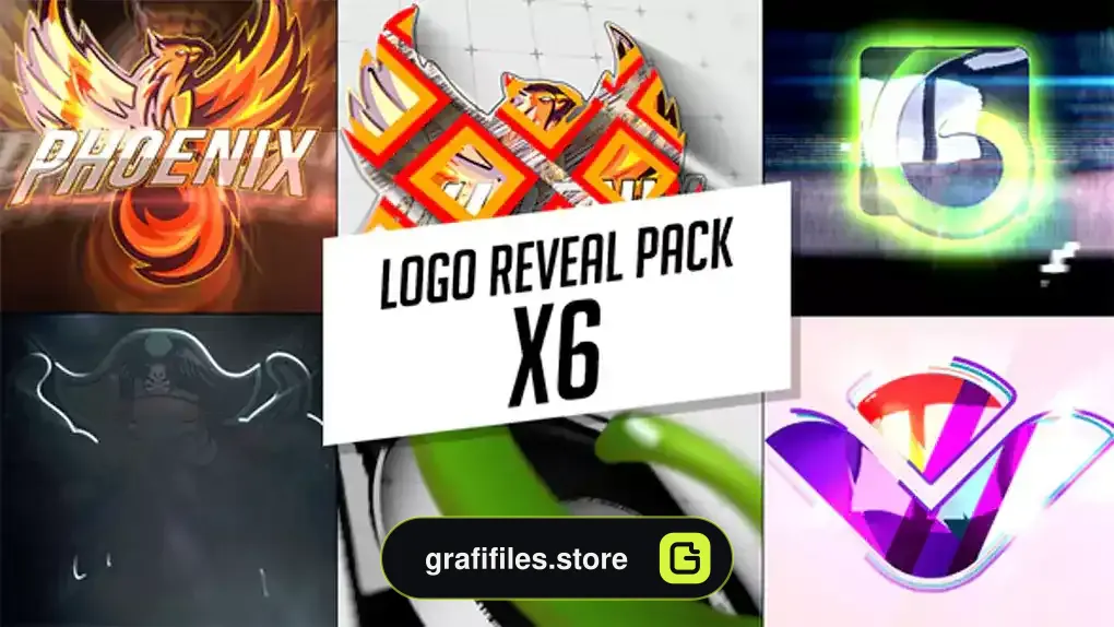 لوگو موشن افترافکت Logo Reveal Pack X6
