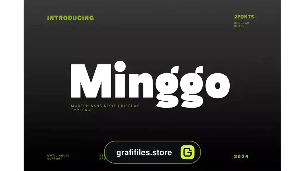 فونت انگلیسی مدرن Minggo