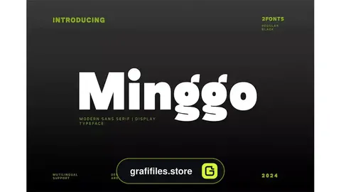 فونت انگلیسی مدرن Minggo