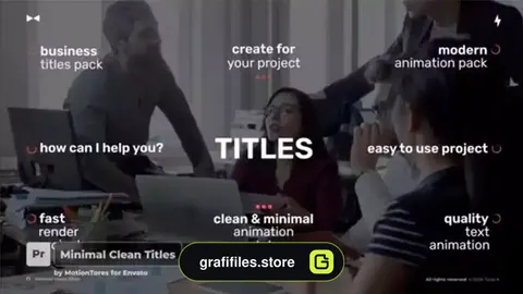 پروژه پریمیر تایتل مینیمال Minimal Clean Titles PP