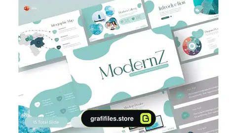 قالب پاورپوینت چند منظوره ModernZ - Multipurpose PowerPoint Template