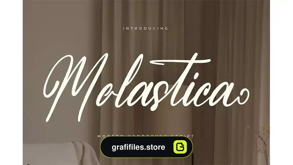 فونت انگلیسی دست نویس Molastica Modern Handbrush Script