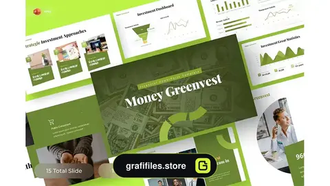 قالب پاورپوینت مالی Money Greenvest - Financial PowerPoint Template