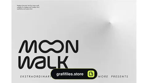 فونت انگلیسی مدرن Moon Walk | Futuristic Modern Fonts