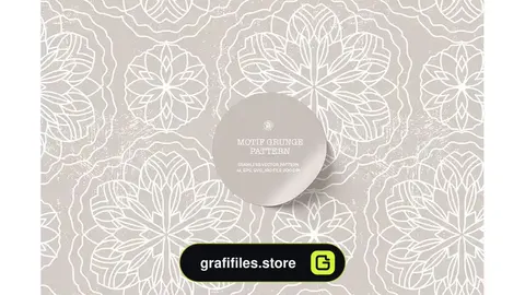 پترن گل Motif Grunge Wallpaper