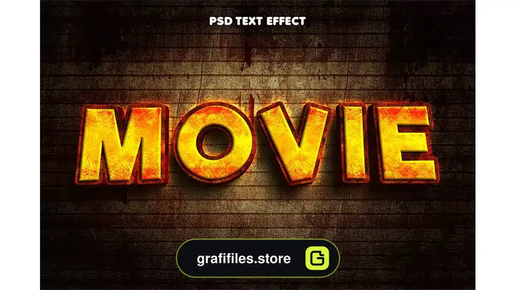 افکت متن کمیک Movie Comic Style Editable Text Effect