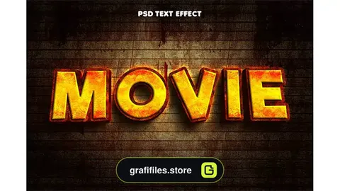 افکت متن کمیک Movie Comic Style Editable Text Effect