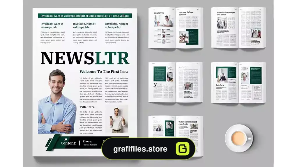 قالب ایندیزاین روزنامه News Letter
