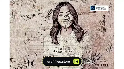 افکت روزنامه بر روی تصاویر