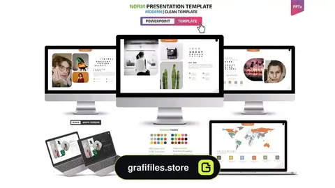 قالب پاورپوینت Norm Powerpoint Presentation Templates