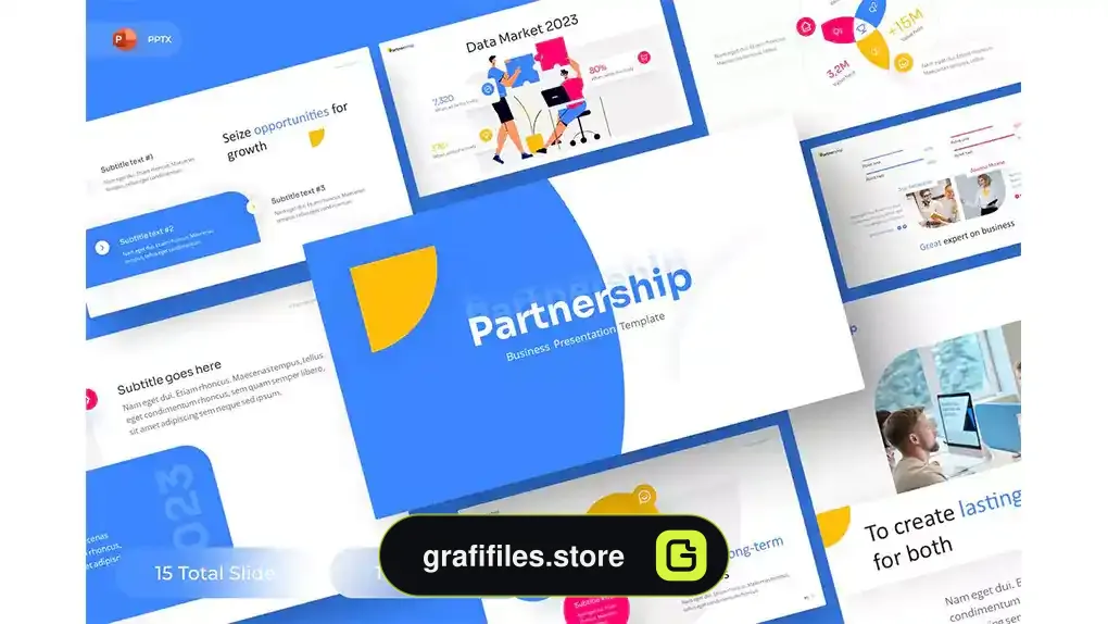 قالب پاورپوینت تجاری Partnership - Business PowerPoint Template
