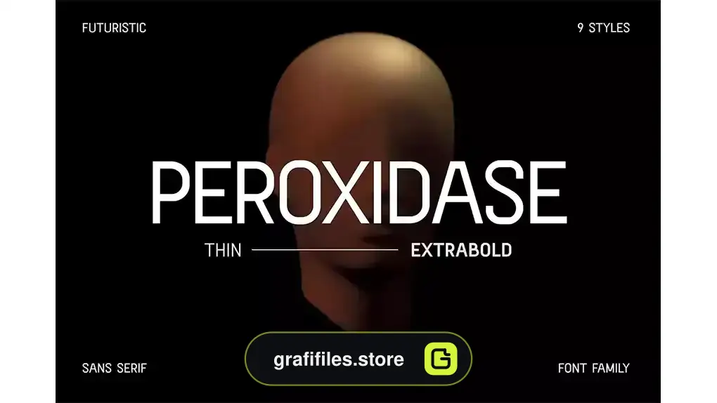 فونت انگلیسی مدرن Peroxidase Futuristic Sans Serif Family Font
