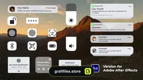 پروژه افترافکت رابط کاربری تلفن Phone UI Interface