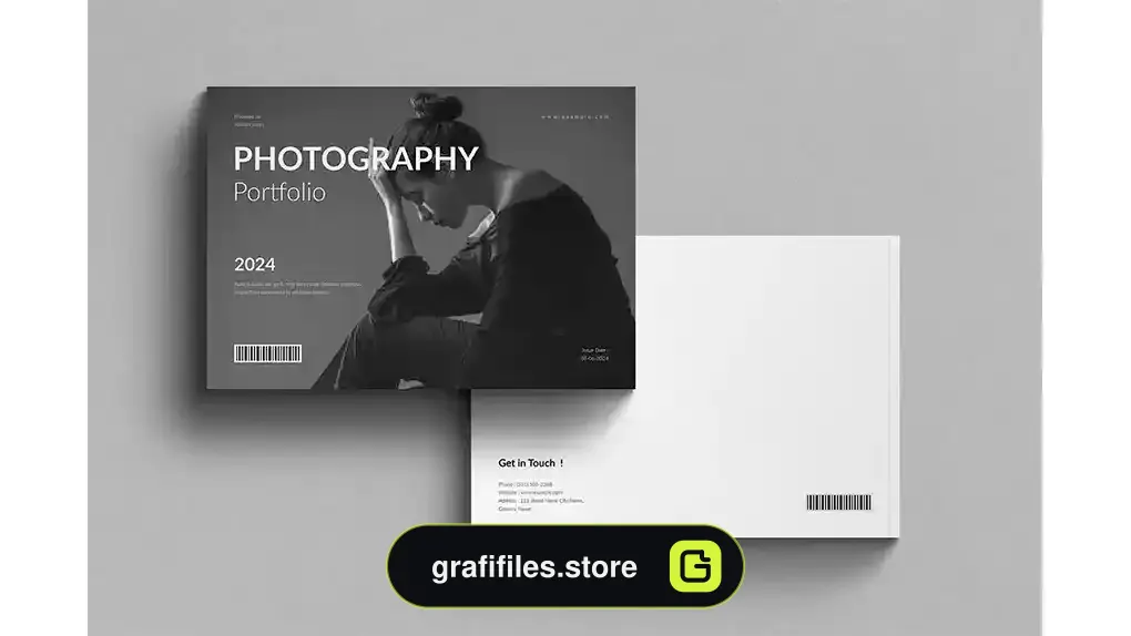 قالب ایندیزاین نمونه کار عکاسی Photography Portfolio Template Landscape