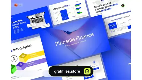 قالب پاورپوینت امور مالی Pinnacle - Finance PowerPoint Template