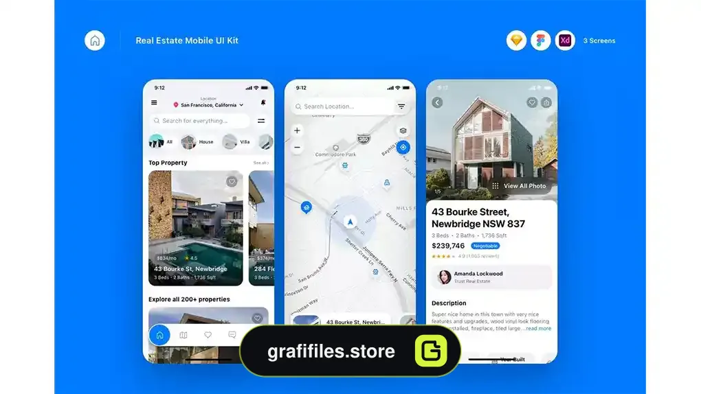 رابط کاربری اپلیکیشن مشاور املاک