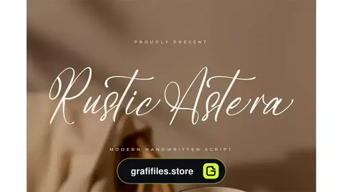 فونت انگلیسی دست نویس Rustic Astera Modern Handwritten Script