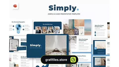 قالب پاورپوینت تجاری Simply Simple Business PowerPoint Template