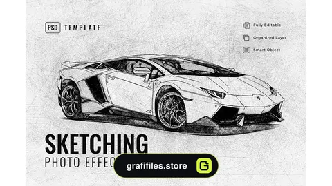 افکت نقاشی بر روی عکس Sketching Photo Effect
