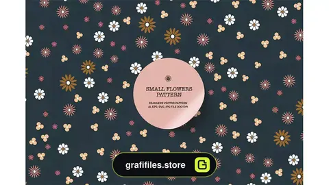 پترن گل Small Flowers Pattern