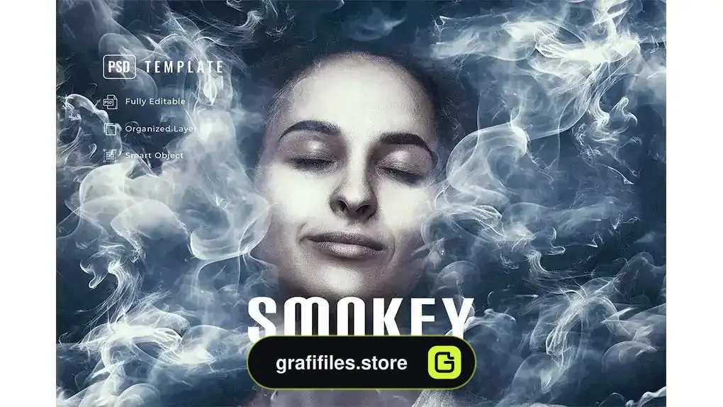افکت دود بر روی تصاویر Smokey Photo Effect