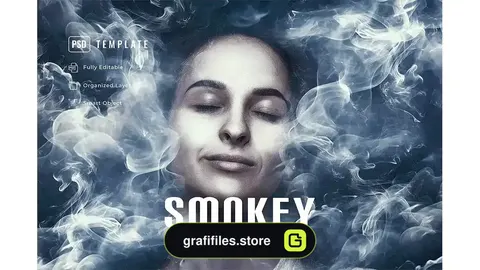 افکت دود بر روی تصاویر Smokey Photo Effect