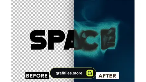 افکت متن دودی Smoky Text Effect