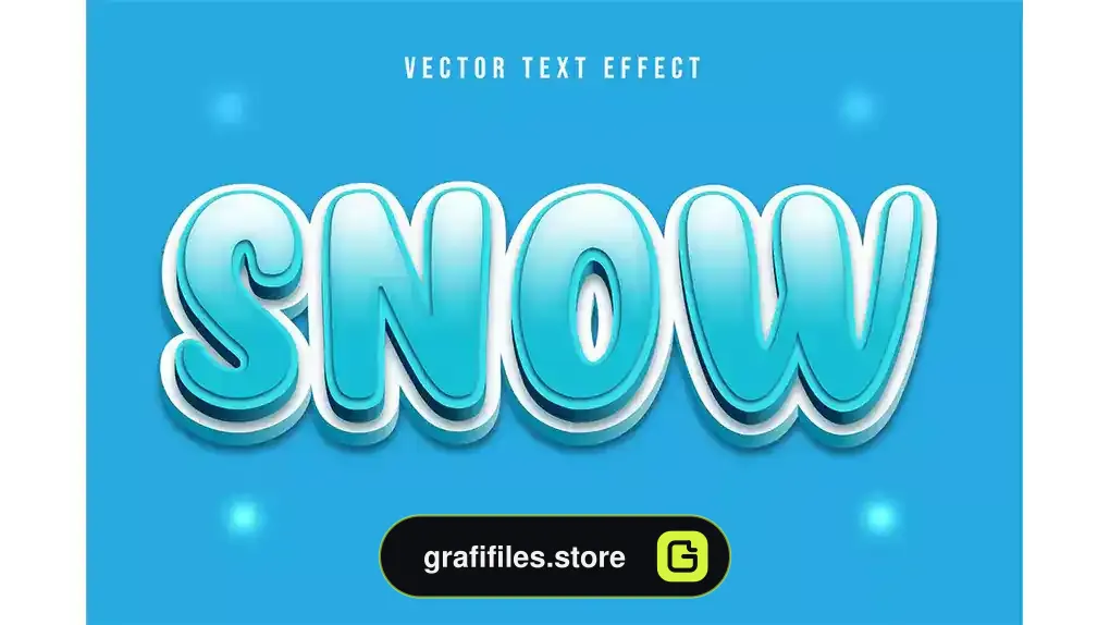 افکت متن برفی Snow - Nector Text effect