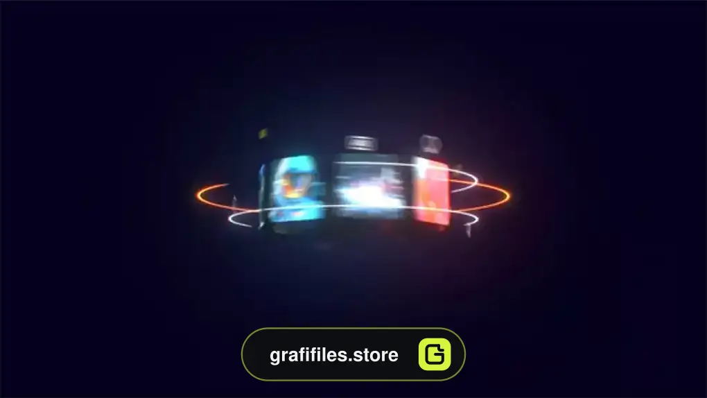 لوگو موشن چرخشی افترافکت Spinning Logo Reveal