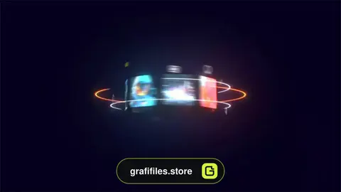 لوگو موشن چرخشی افترافکت Spinning Logo Reveal