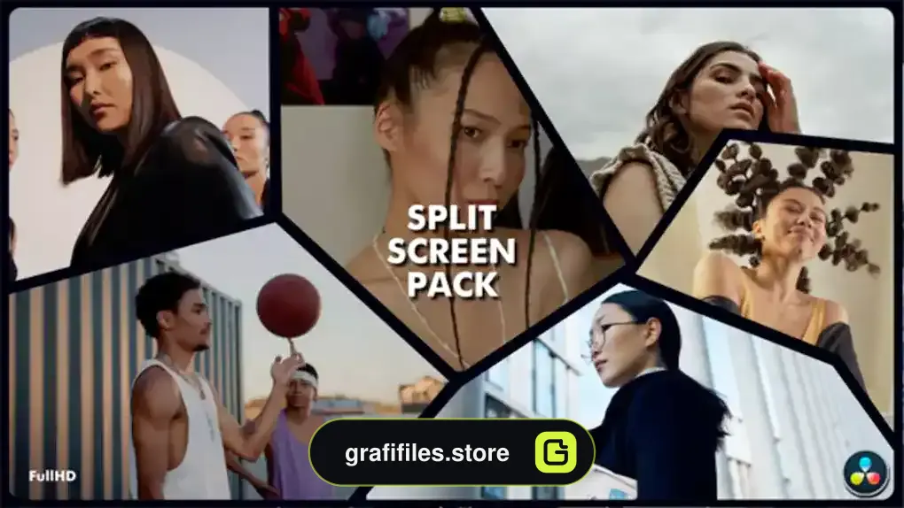 پروژه داوینچی ریزالو تقسیم صفحه نمایش Split Screen Pack