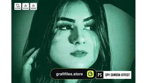 اکشن فتوشاپ ایجاد افکت دوربین جاسوسی بر روی تصاویر