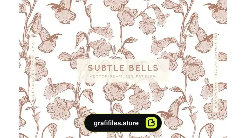 پترن گل و گیاه Subtle Bells