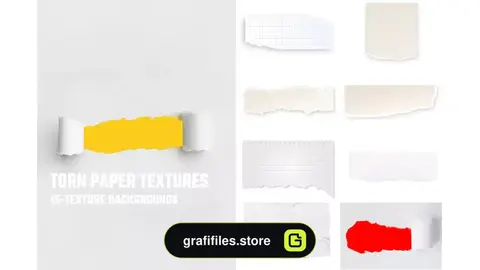 دانلود 15 تکسچر کاغذ پاره Torn Paper Textures