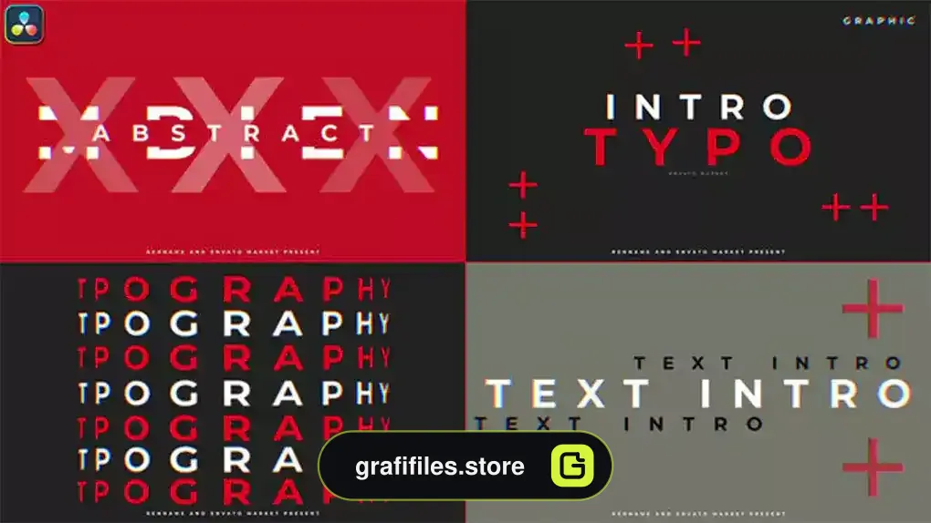 پروژه داوینچی ریزالو اینترو تایپوگرافی Typo Intro
