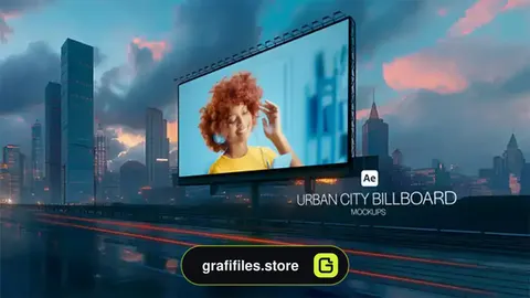 پروژه افترافکت تیزر تبلیغاتی موکاپ بیلبورد شهری Urban City Billboard Mockups
