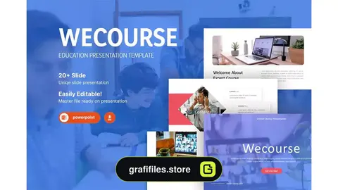 قالب پاورپوینت آموزشی Wecourse – Course Powerpoint Template