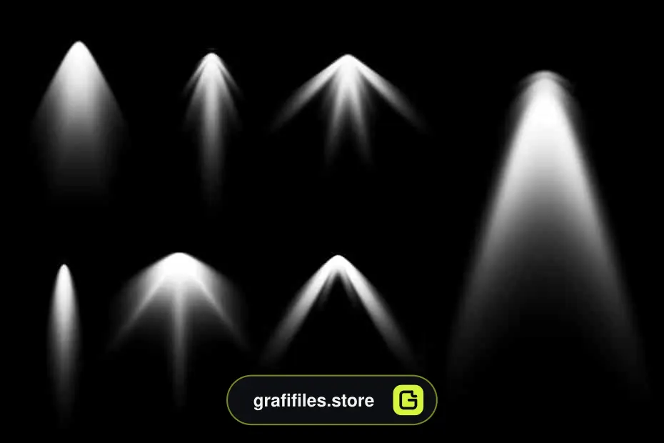 دانلود براش نورافکن فتوشاپ Spotlight Photoshop Brushes - 2 براش نورافکن فتوشاپ - 1