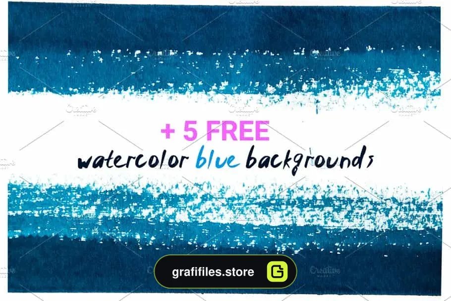 براش آبرنگ فتوشاپ Watercolor art brushes for Photoshop - 7
