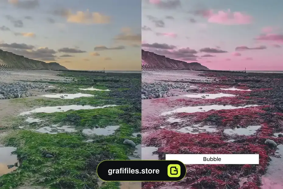 دانلود پریست رنگی لنداسکیپ انتزاعی Abstract Landscapes Lightroom Presets & LUTs - 16 پریست رنگی لنداسکیپ انتزاعی - 15