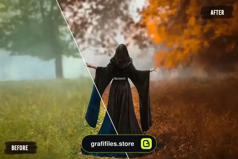 پریست اصلاح رنگ پاییز Autumn LUTs Pack - 1