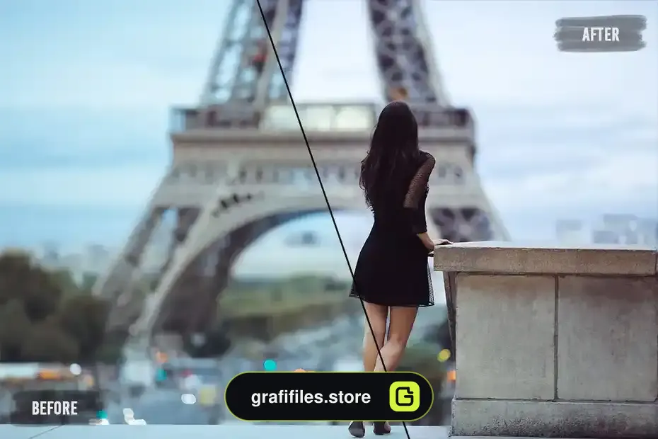 پریست اصلاح رنگ Paris LUTs Pack - 3