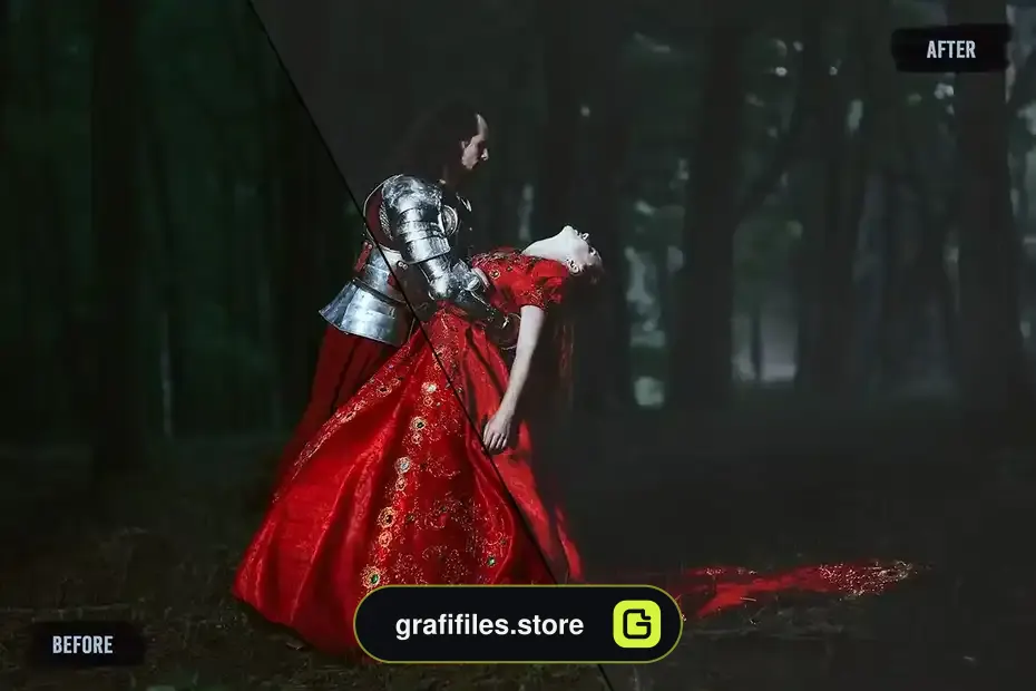 پریست اصلاح رنگ جنگل Wonderland LUTs Pack - 9