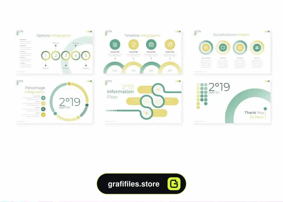 قالب پاورپوینت Dotties - Powerpoint Template