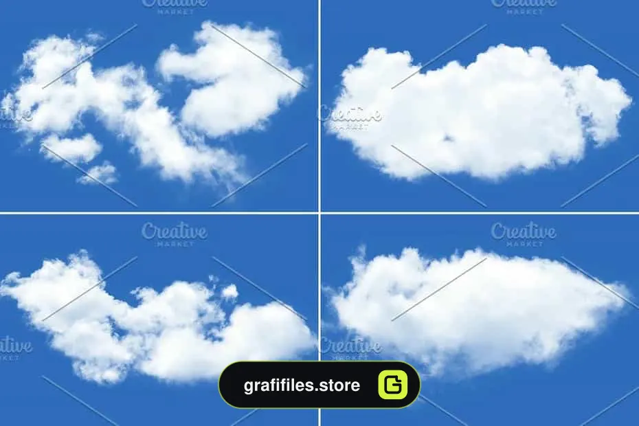 براش ابر فتوشاپ Clouds Brushes - 5