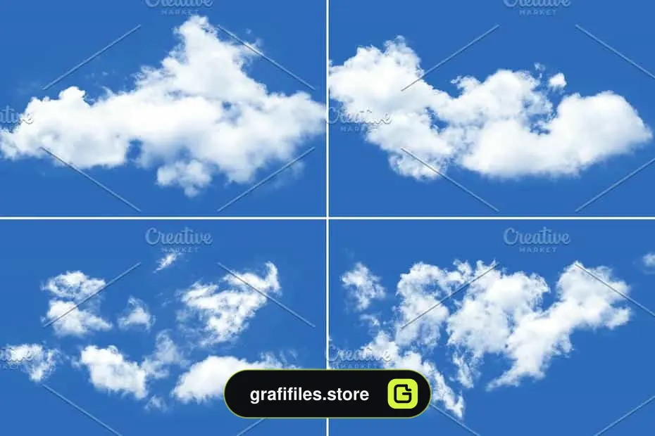 براش ابر فتوشاپ Clouds Brushes - 7