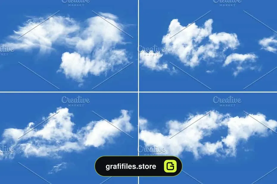 براش ابر فتوشاپ Clouds Brushes - 9