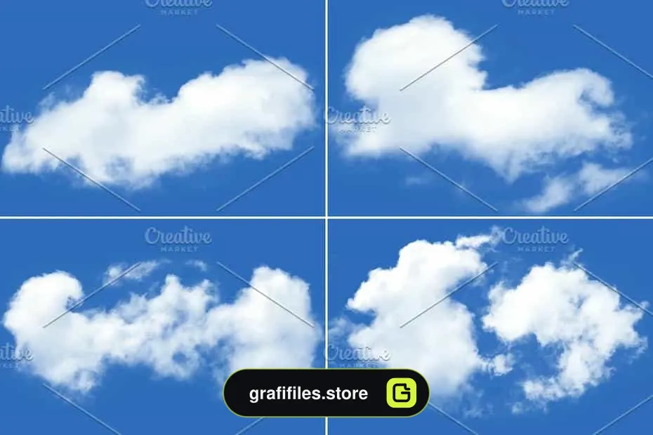 براش ابر فتوشاپ Clouds Brushes - 11