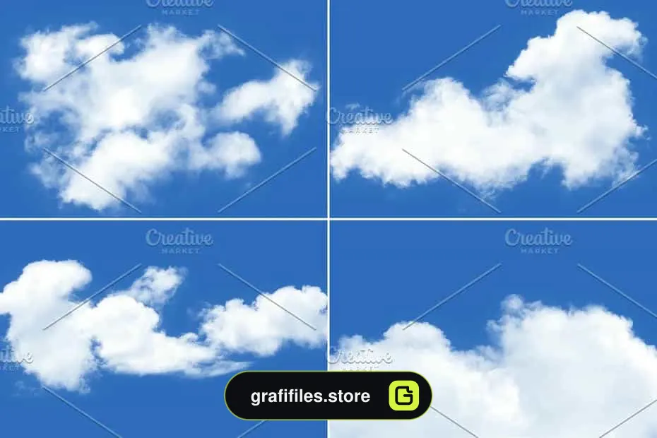 براش ابر فتوشاپ Clouds Brushes - 13