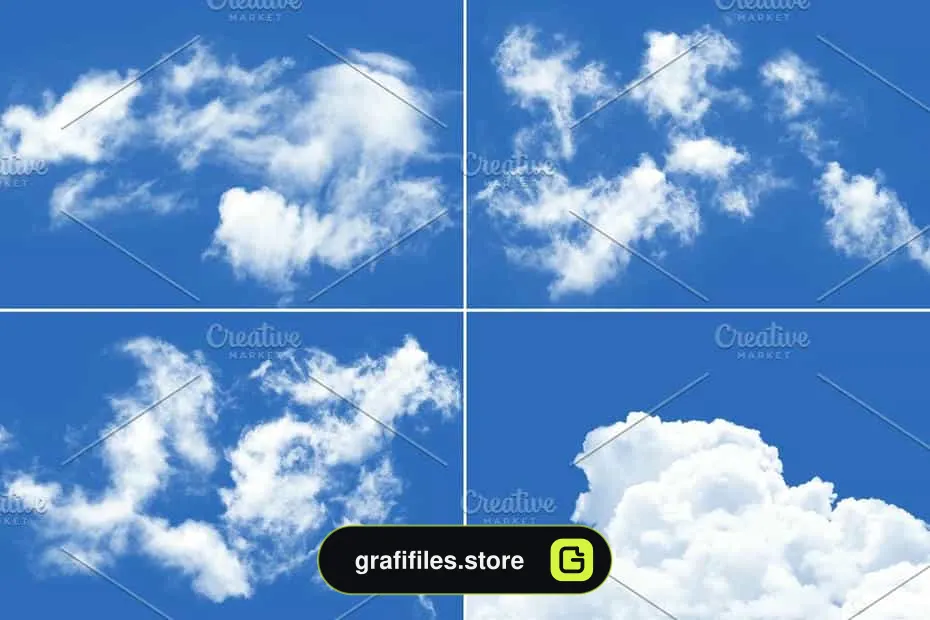 براش ابر فتوشاپ Clouds Brushes - 15